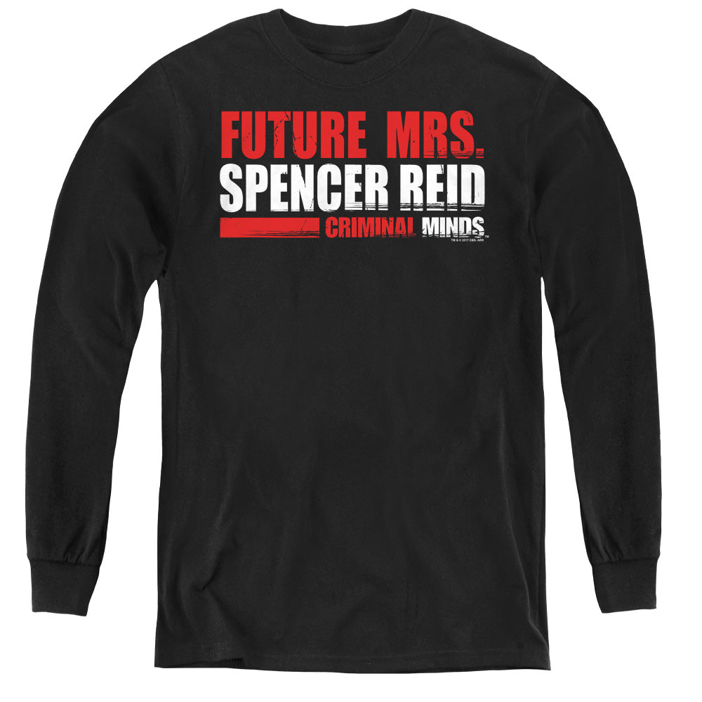 Criminal Minds Future Bride Long Sleeve Kids Youth T Shirt Black Officially Licensed