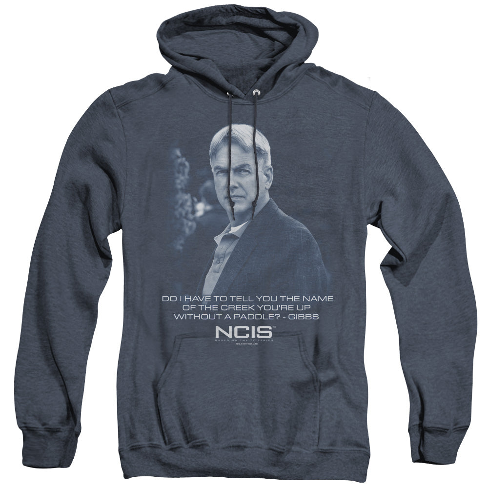 Ncis Creek Mens Heather Hoodie Navy Officially Licensed