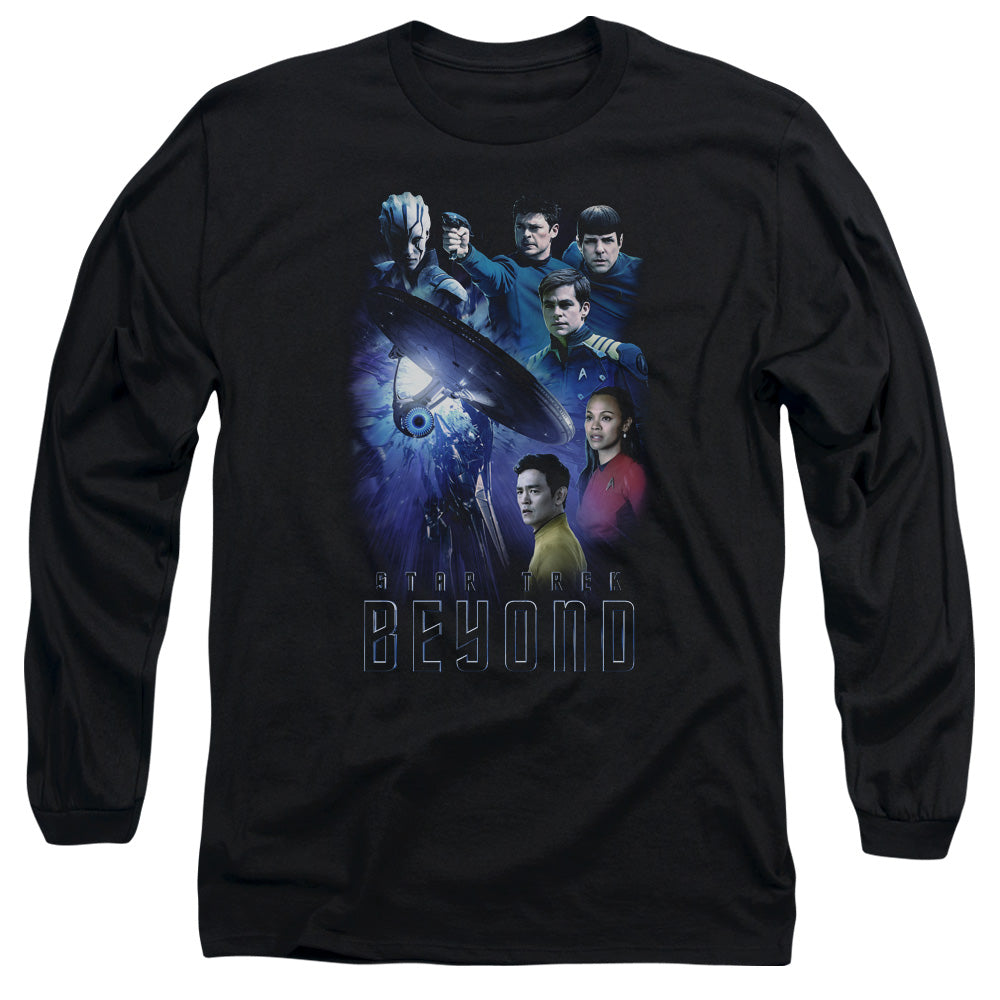 Star Trek Beyond Beyond Cast Mens Long Sleeve Shirt Black Officially Licensed Officially Licensed