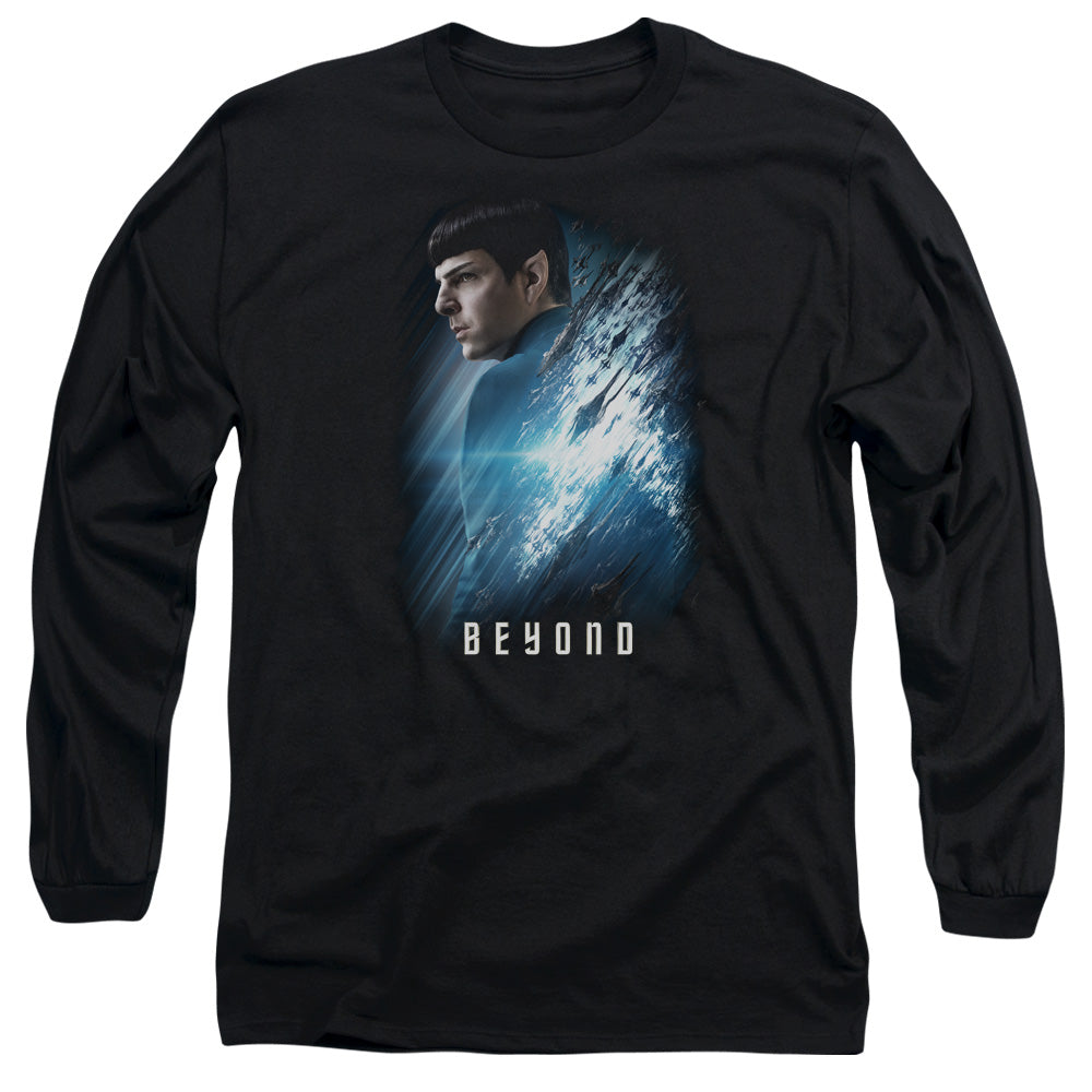 Star Trek Beyond Spock Poster Mens Long Sleeve Shirt Black Officially Licensed Officially Licensed