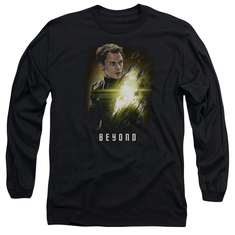 Star Trek Beyond Chekov Poster Mens Long Sleeve Shirt Black Officially Licensed Officially Licensed
