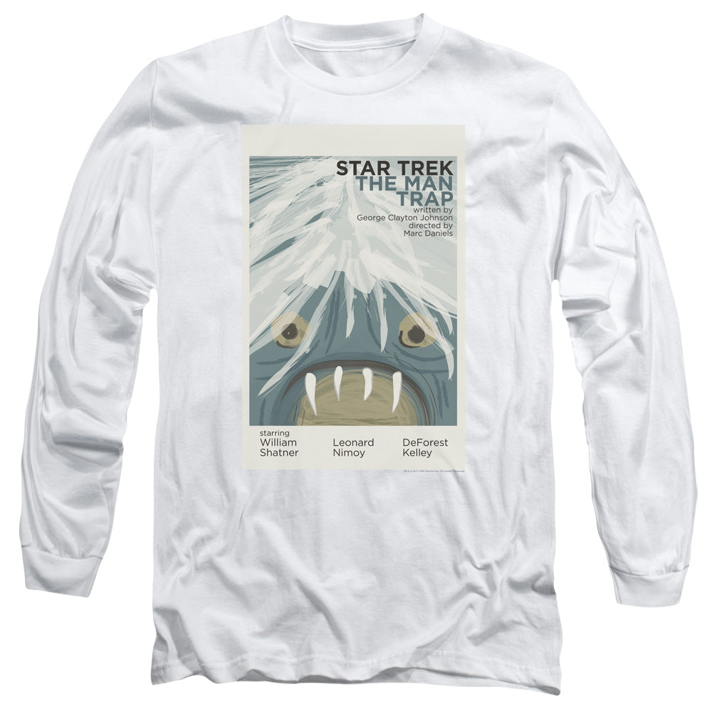 Star Trek Tos Episode 1 Mens Long Sleeve Shirt White Officially Licensed Officially Licensed