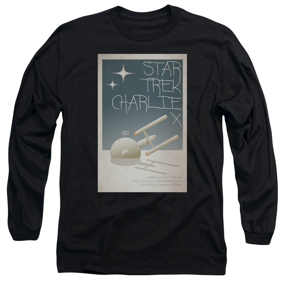 Star Trek Tos Episode 2 Mens Long Sleeve Shirt Black Officially Licensed Officially Licensed
