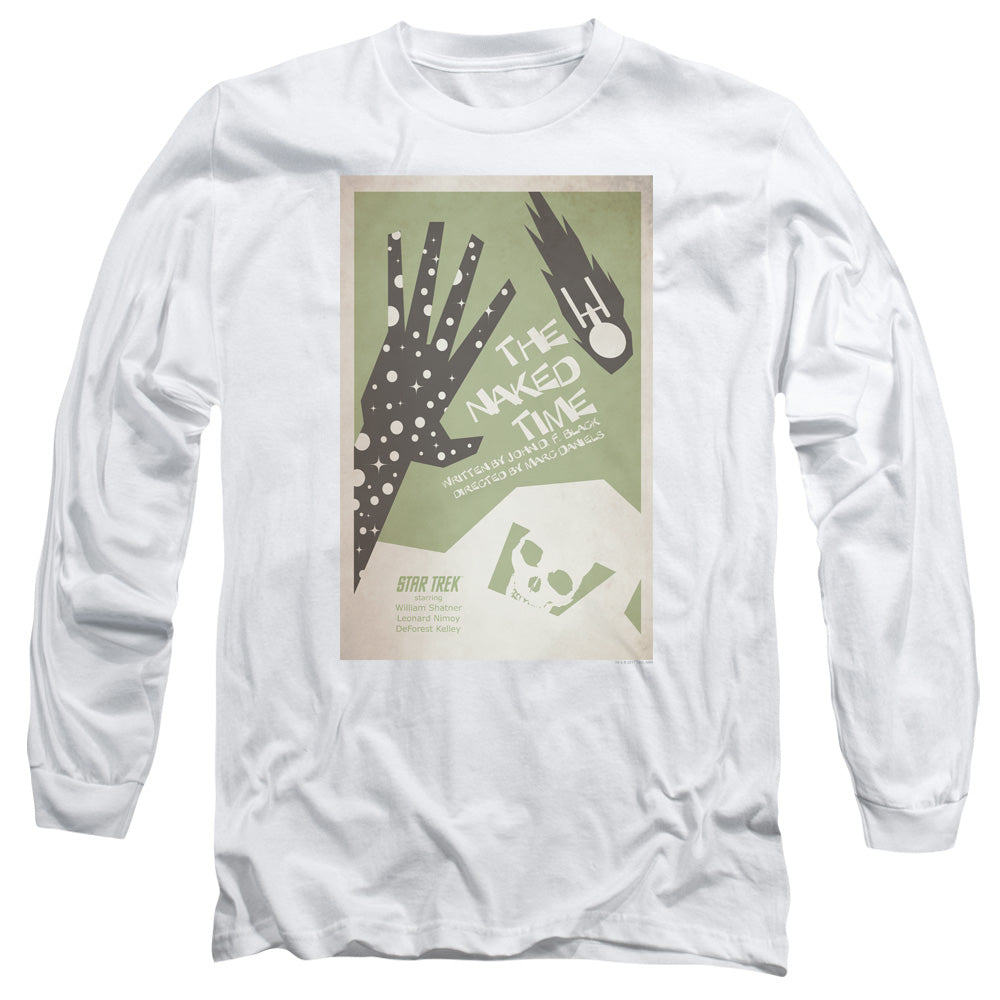 Star Trek Tos Episode 4 Mens Long Sleeve Shirt White Officially Licensed