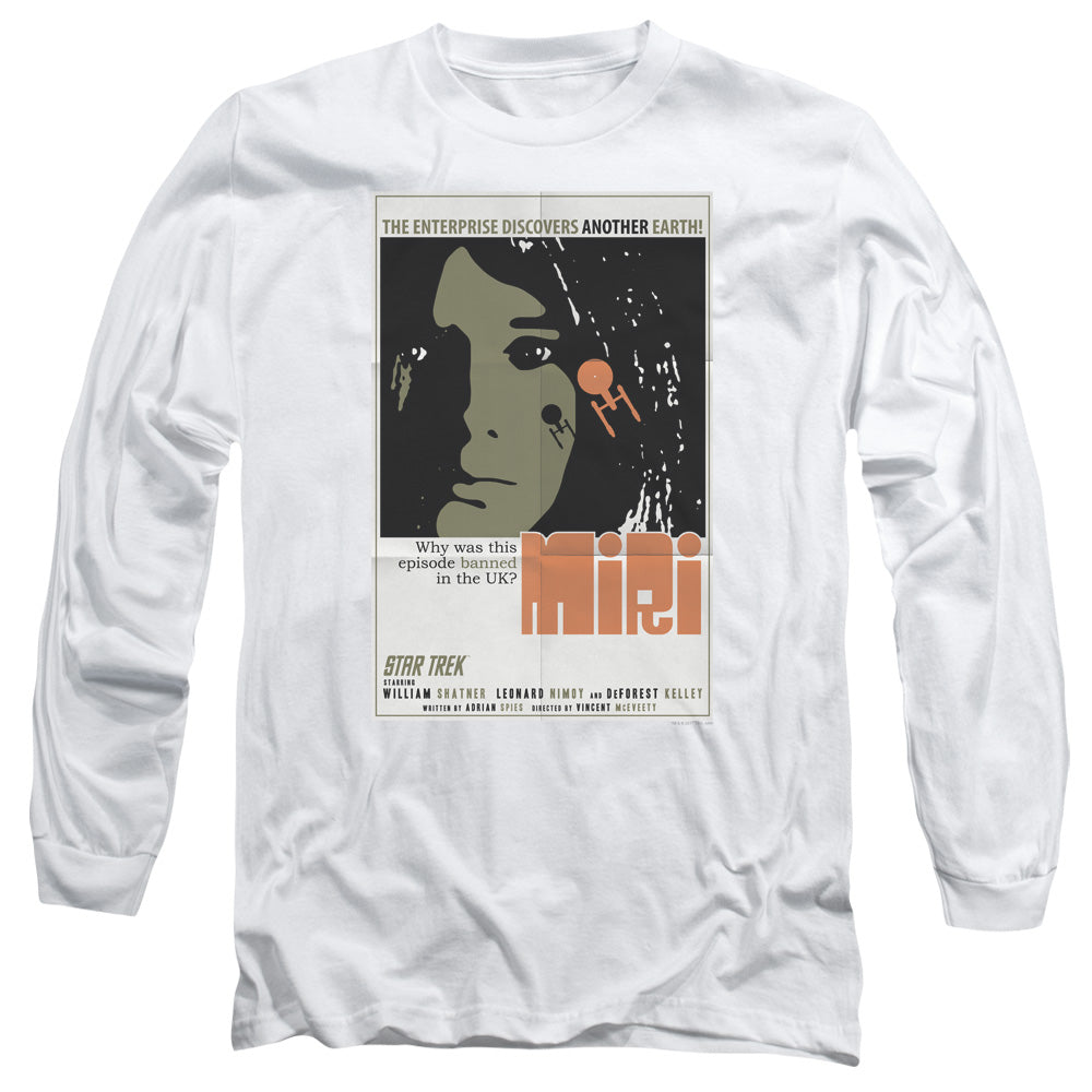Star Trek Tos Episode 8 Mens Long Sleeve Shirt White Officially Licensed