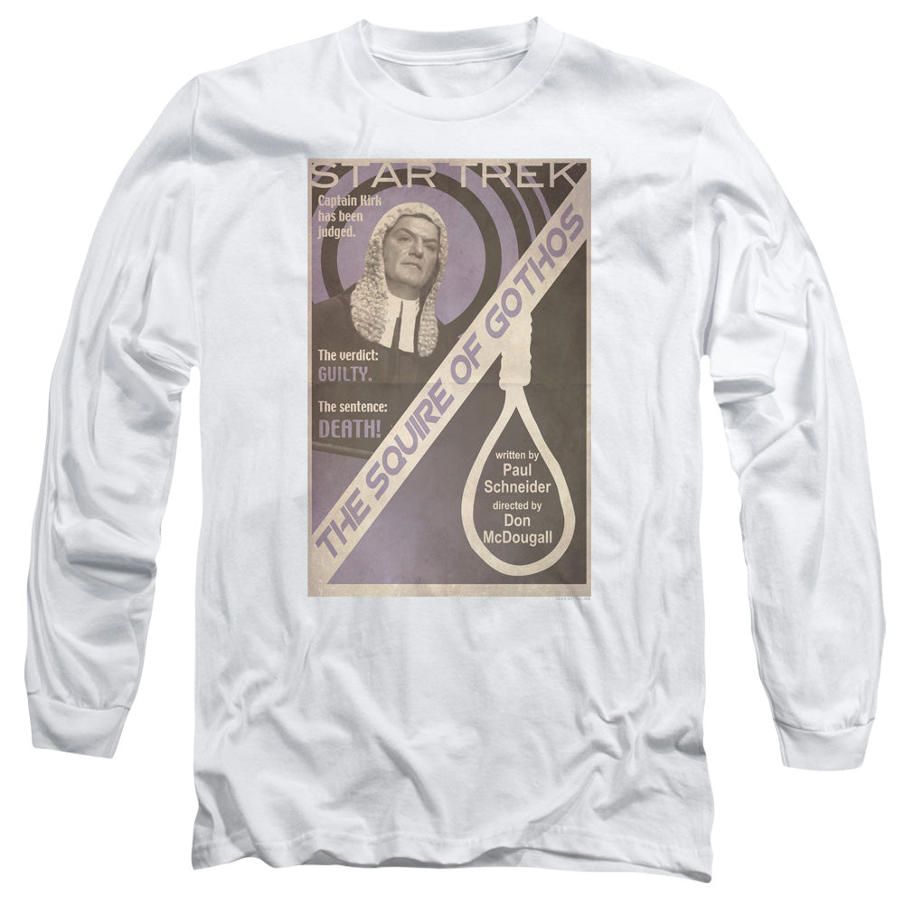 Star Trek Tos Episode 17 Mens Long Sleeve Shirt White Officially Licensed Officially Licensed