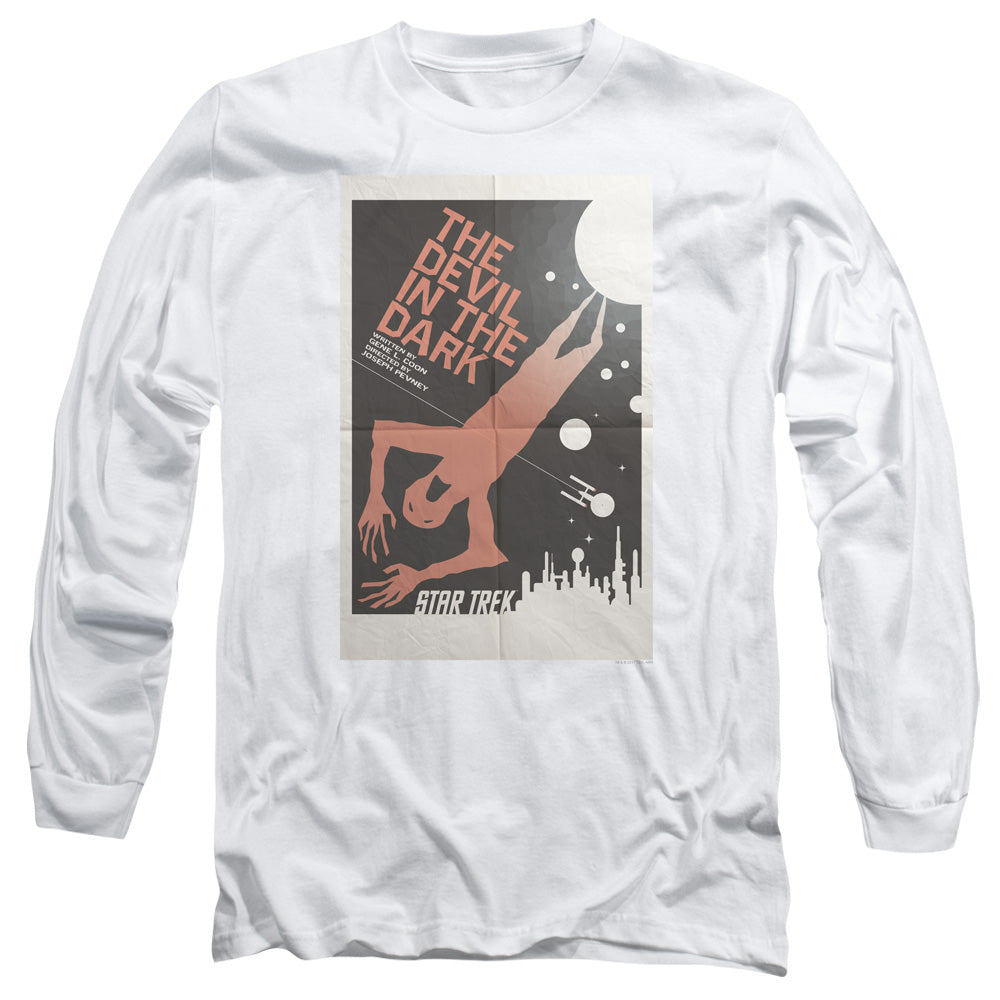 Star Trek Tos Episode 25 Mens Long Sleeve Shirt White Officially Licensed Officially Licensed