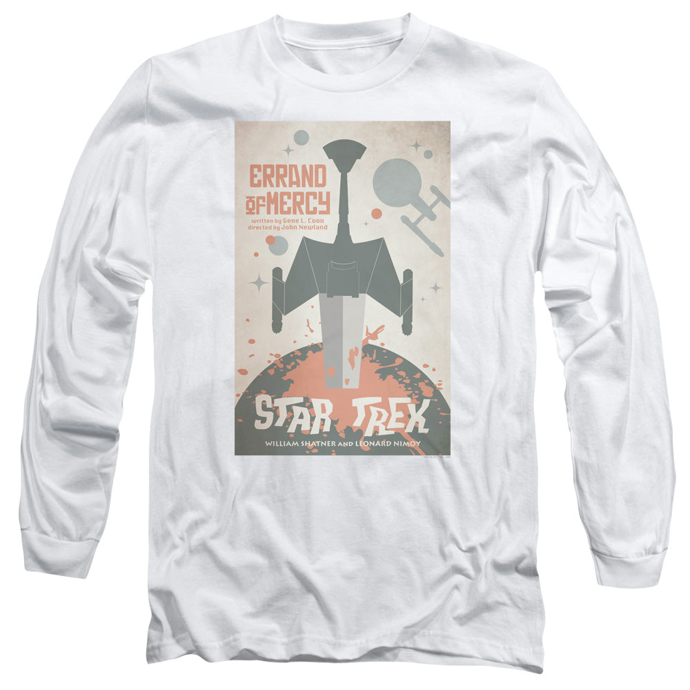 Star Trek Tos Episode 26 Mens Long Sleeve Shirt White Officially Licensed Officially Licensed