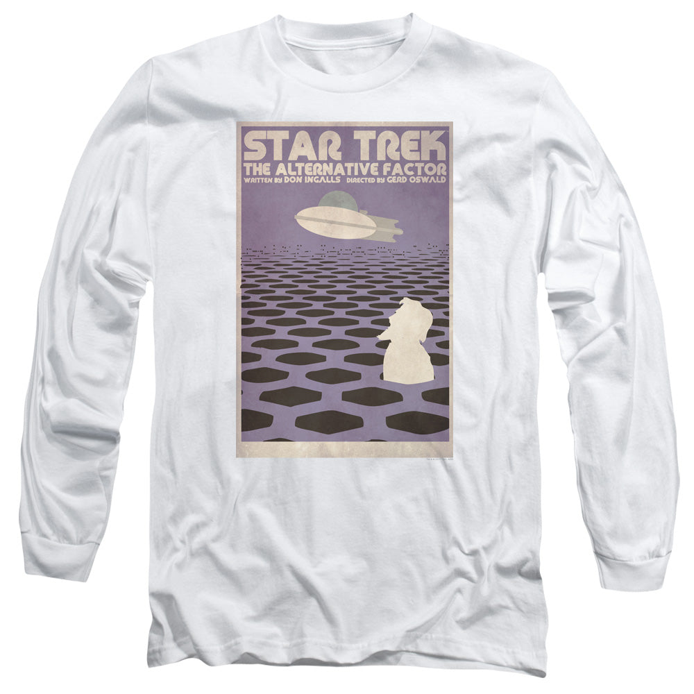 Star Trek Tos Episode 27 Mens Long Sleeve Shirt White Officially Licensed Officially Licensed