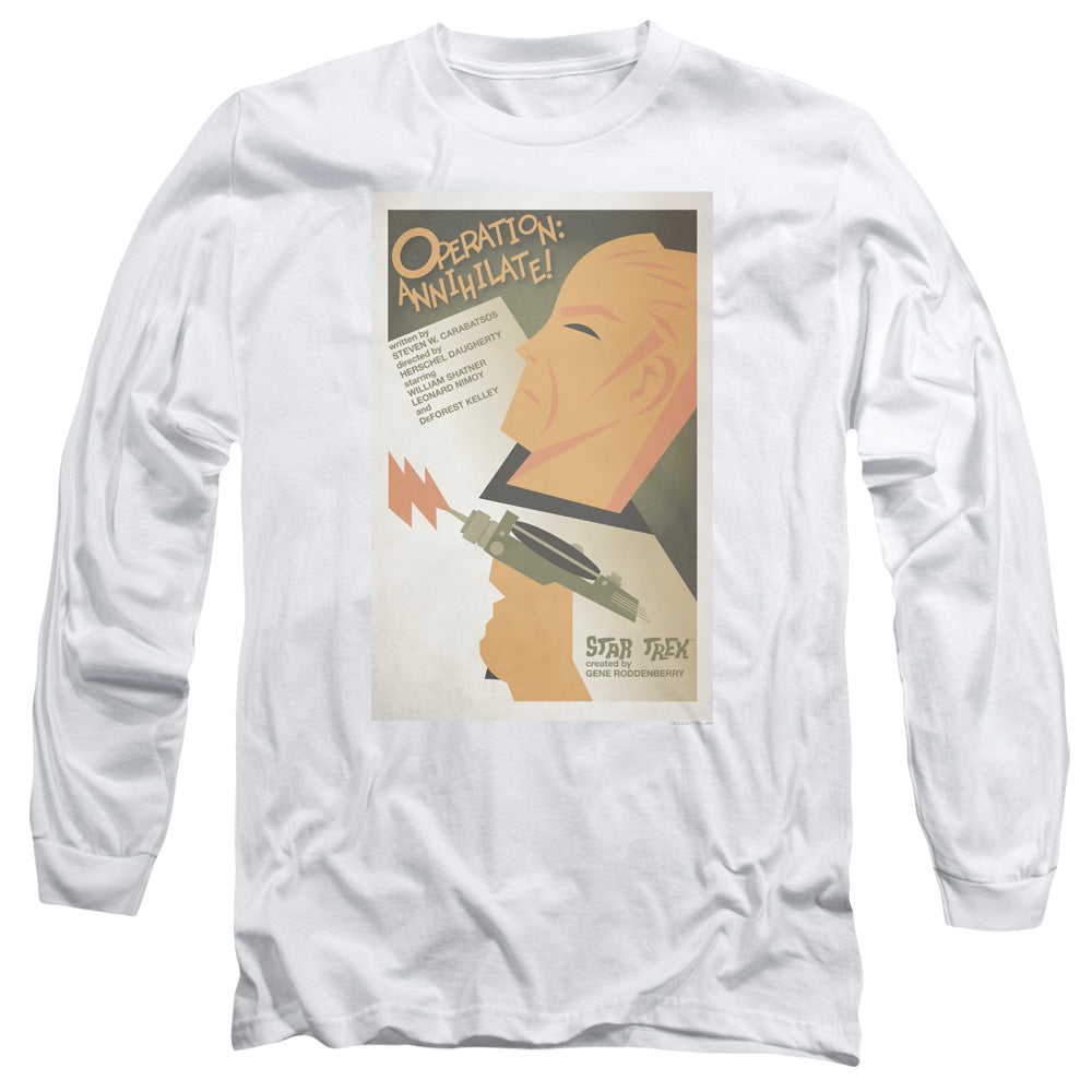 Star Trek Tos Episode 29 Mens Long Sleeve Shirt White Officially Licensed Officially Licensed