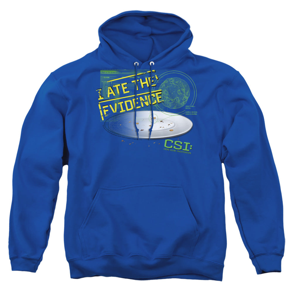 Csi I Ate The Evidence Mens Hoodie Royal Blue Officially Licensed
