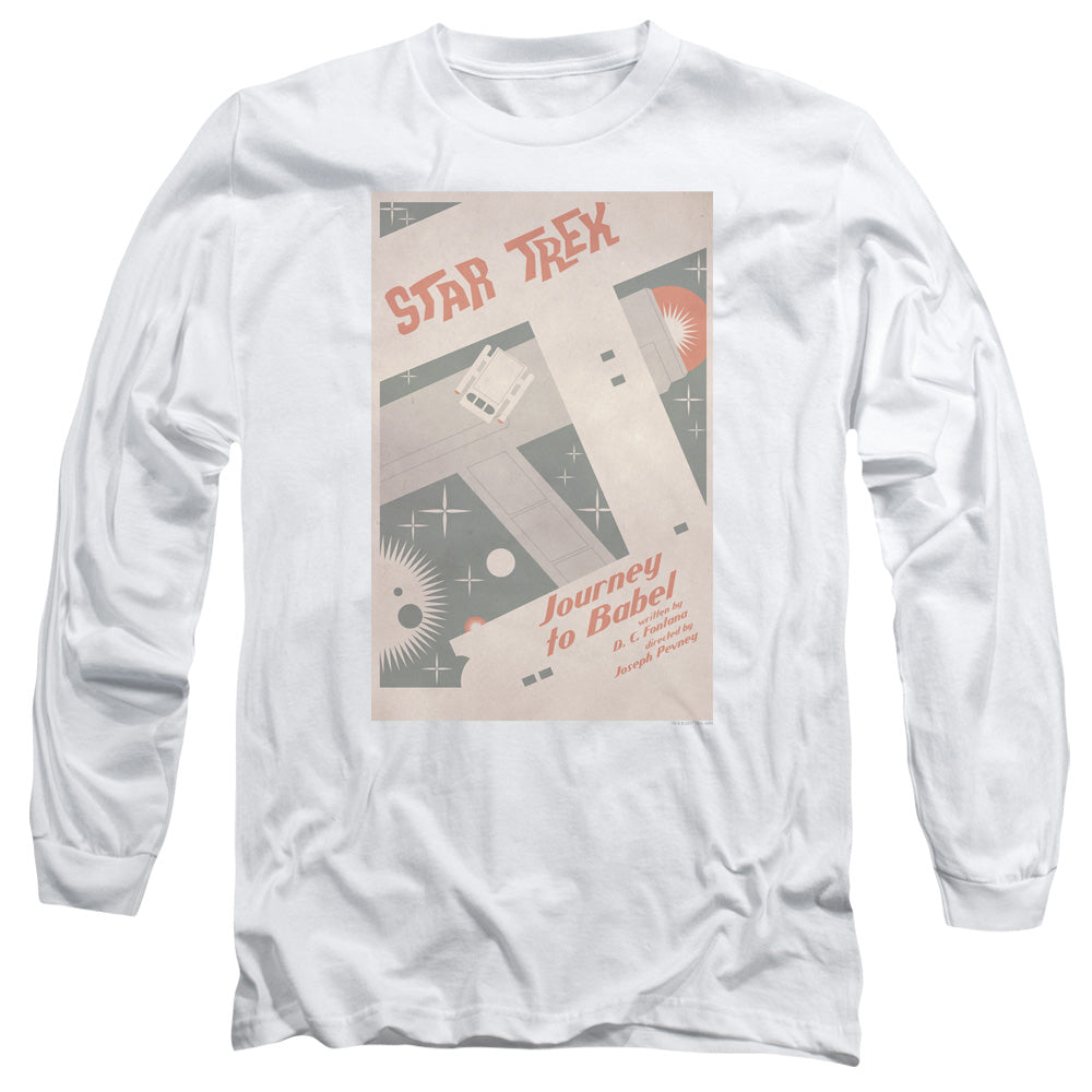 Star Trek Tos Episode 39 Mens Long Sleeve Shirt White Officially Licensed Officially Licensed