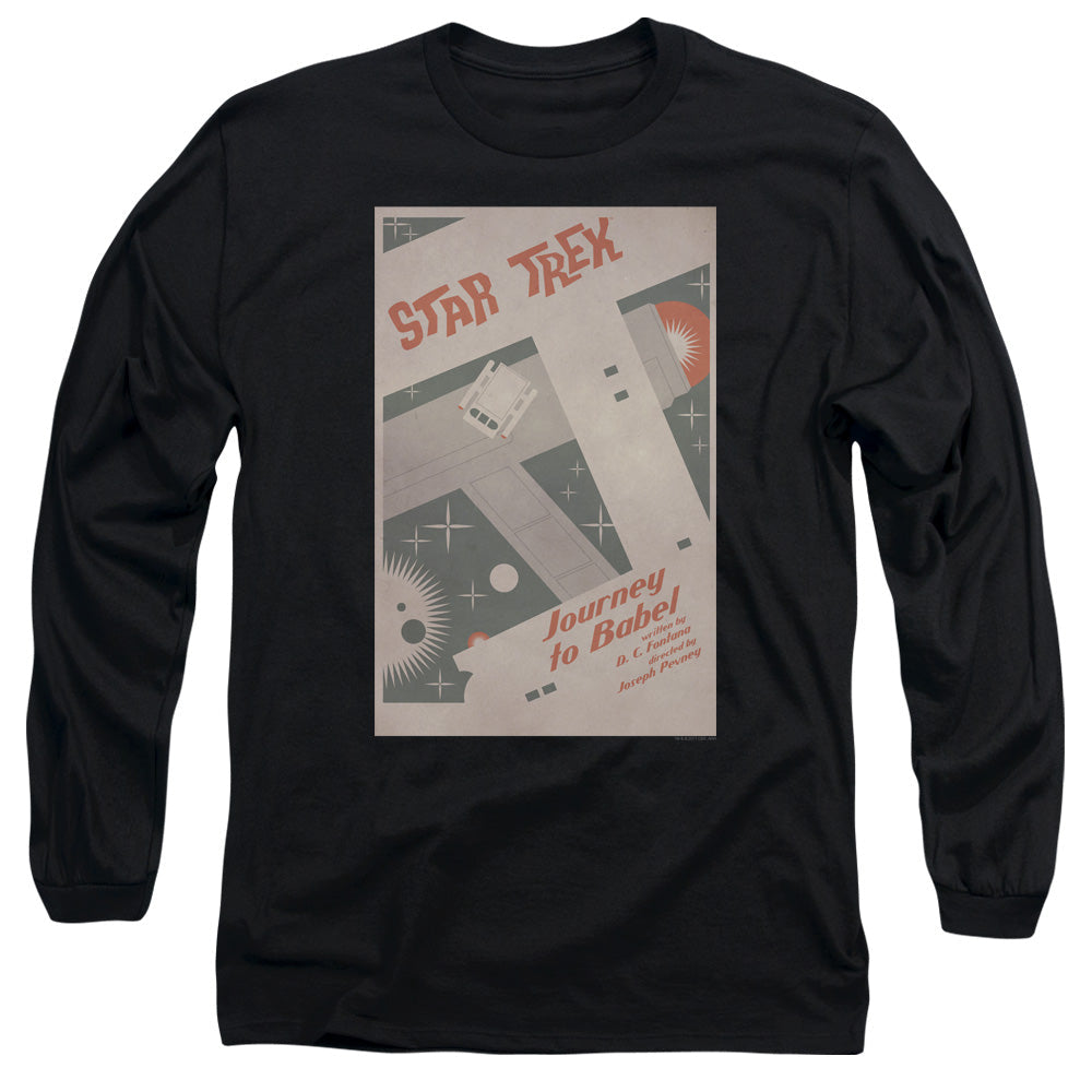 Star Trek Tos Episode 39 Mens Long Sleeve Shirt Black Officially Licensed