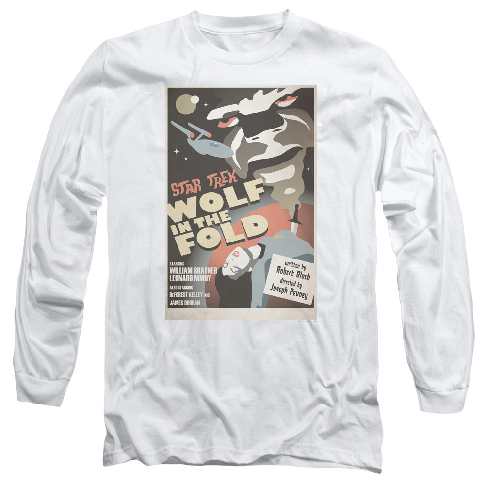 Star Trek Tos Episode 43 Mens Long Sleeve Shirt White Officially Licensed
