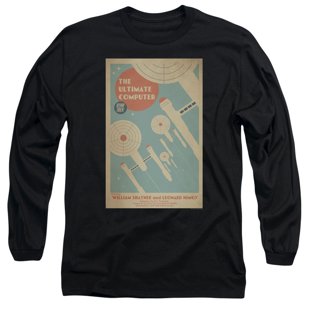 Star Trek Tos Episode 53 Mens Long Sleeve Shirt Black Officially Licensed