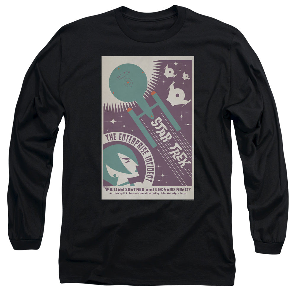Star Trek Tos Episode 57 Mens Long Sleeve Shirt Black Officially Licensed