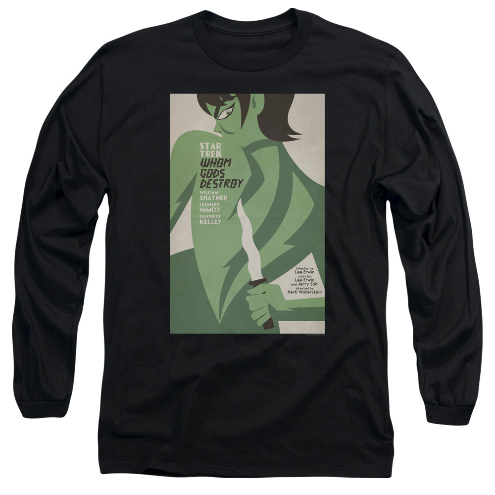 Star Trek Tos Episode 69 Mens Long Sleeve Shirt Black Officially Licensed