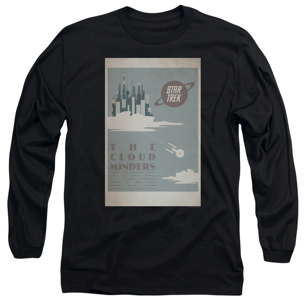 Star Trek Tos Episode 76 Mens Long Sleeve Shirt Black Officially Licensed