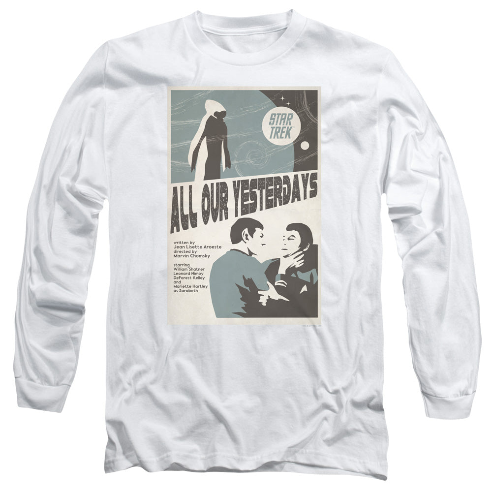 Star Trek Tos Episode 78 Mens Long Sleeve Shirt White Officially Licensed