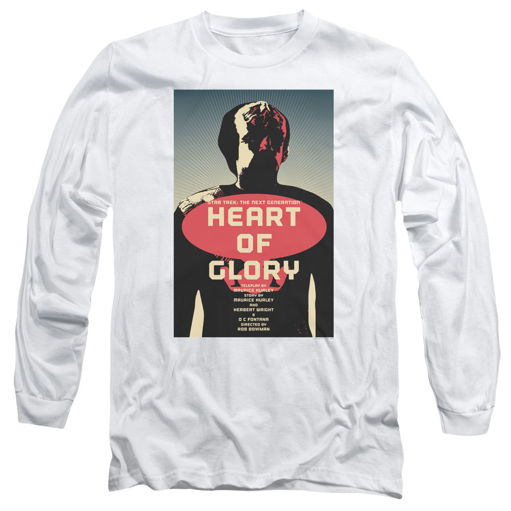 Star Trek Tng Season 1 Episode 20 Mens Long Sleeve Shirt White Officially Licensed Officially Licensed