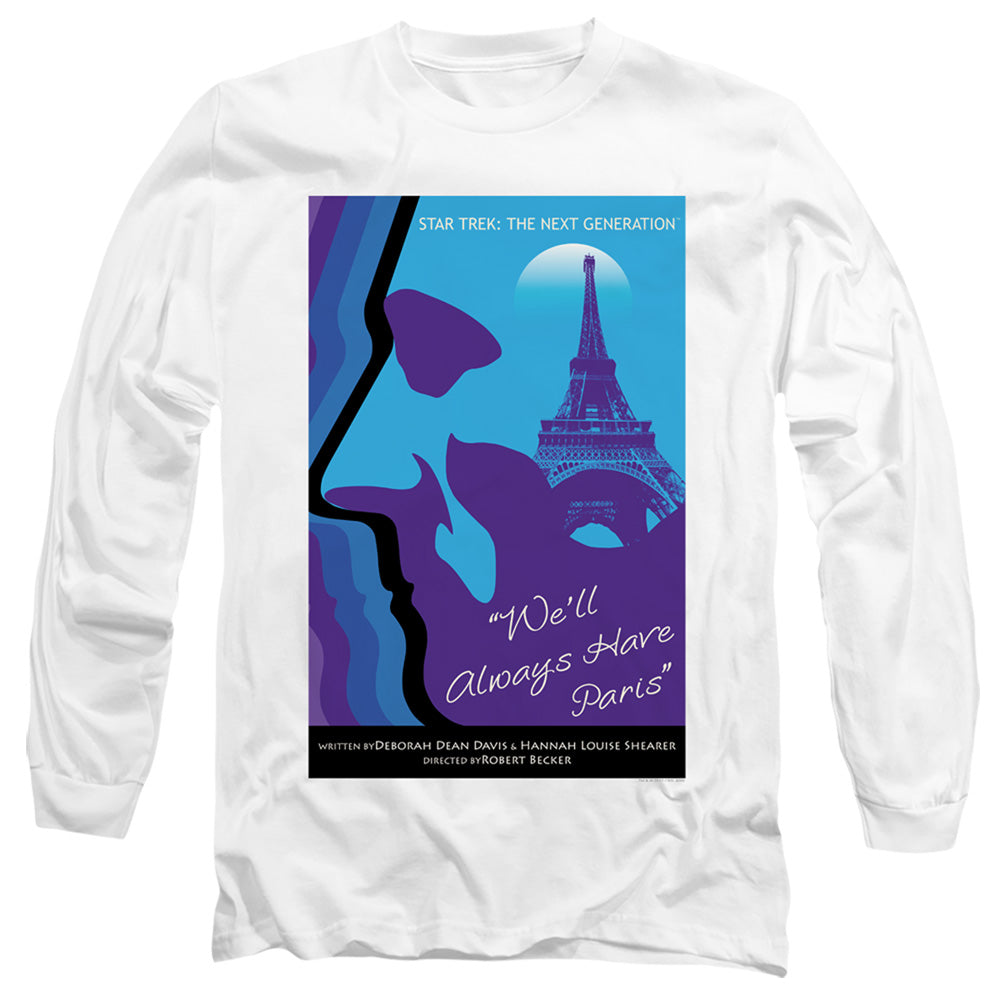 Star Trek Tng Season 1 Episode 24 Mens Long Sleeve Shirt White Officially Licensed Officially Licensed