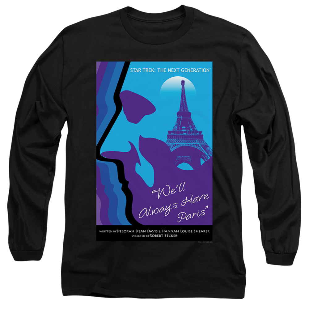Star Trek Tng Season 1 Episode 24 Mens Long Sleeve Shirt Black Officially Licensed Officially Licensed