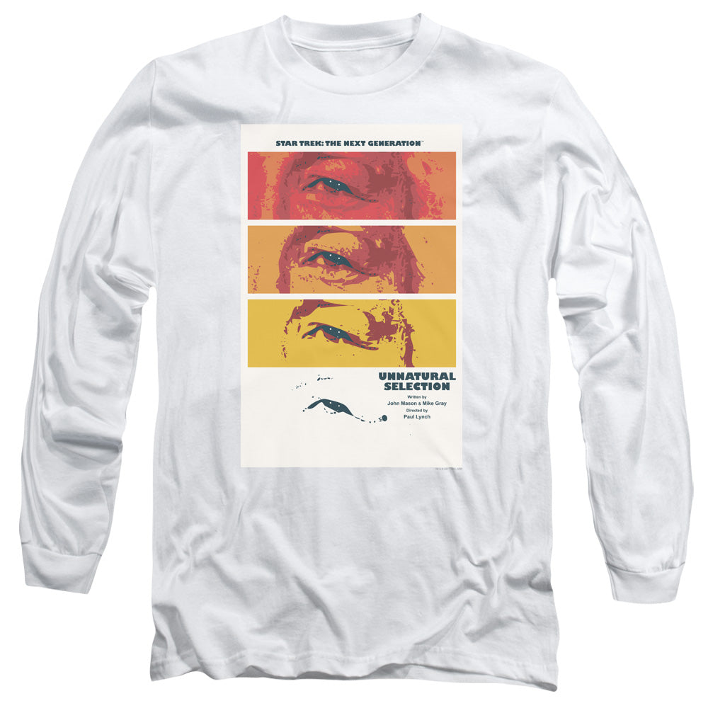 Star Trek Tng Season 2 Episode 7 Mens Long Sleeve Shirt White Officially Licensed Officially Licensed