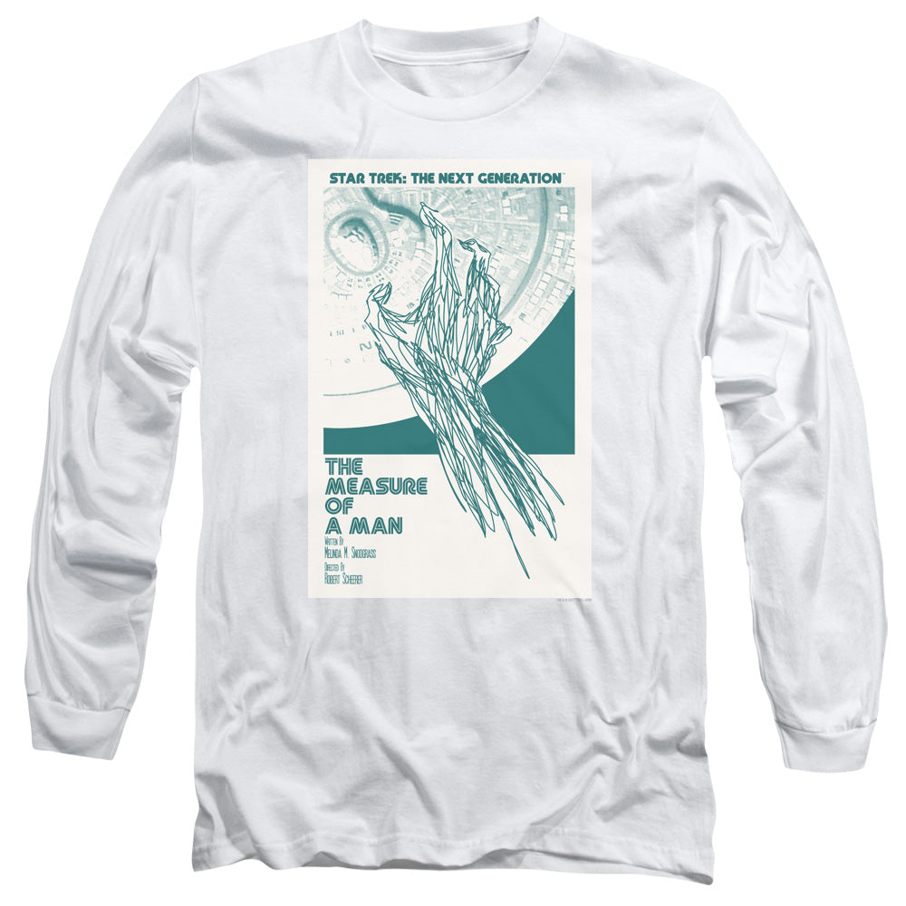 Star Trek Tng Season 2 Episode 9 Mens Long Sleeve Shirt White Officially Licensed Officially Licensed
