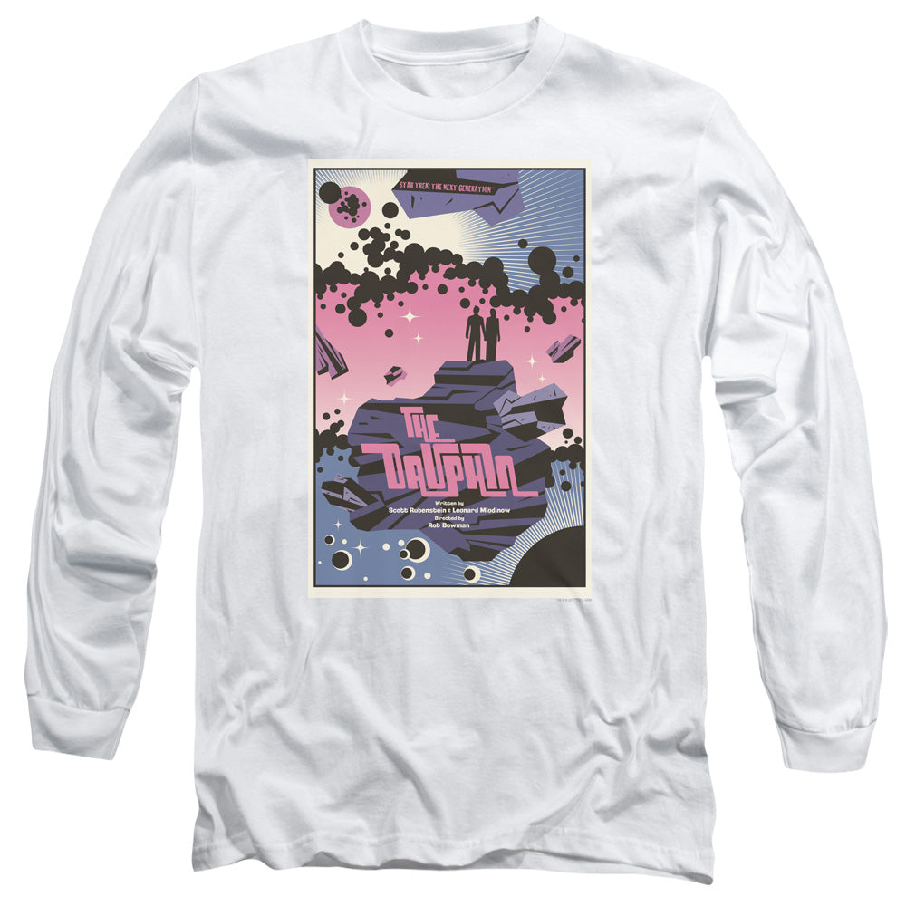 Star Trek Tng Season 2 Episode 10 Mens Long Sleeve Shirt White Officially Licensed Officially Licensed
