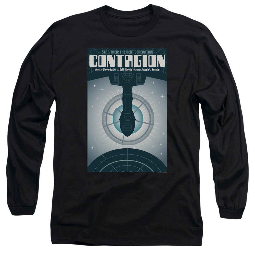 Star Trek Tng Season 2 Episode 11 Mens Long Sleeve Shirt Black Officially Licensed Officially Licensed