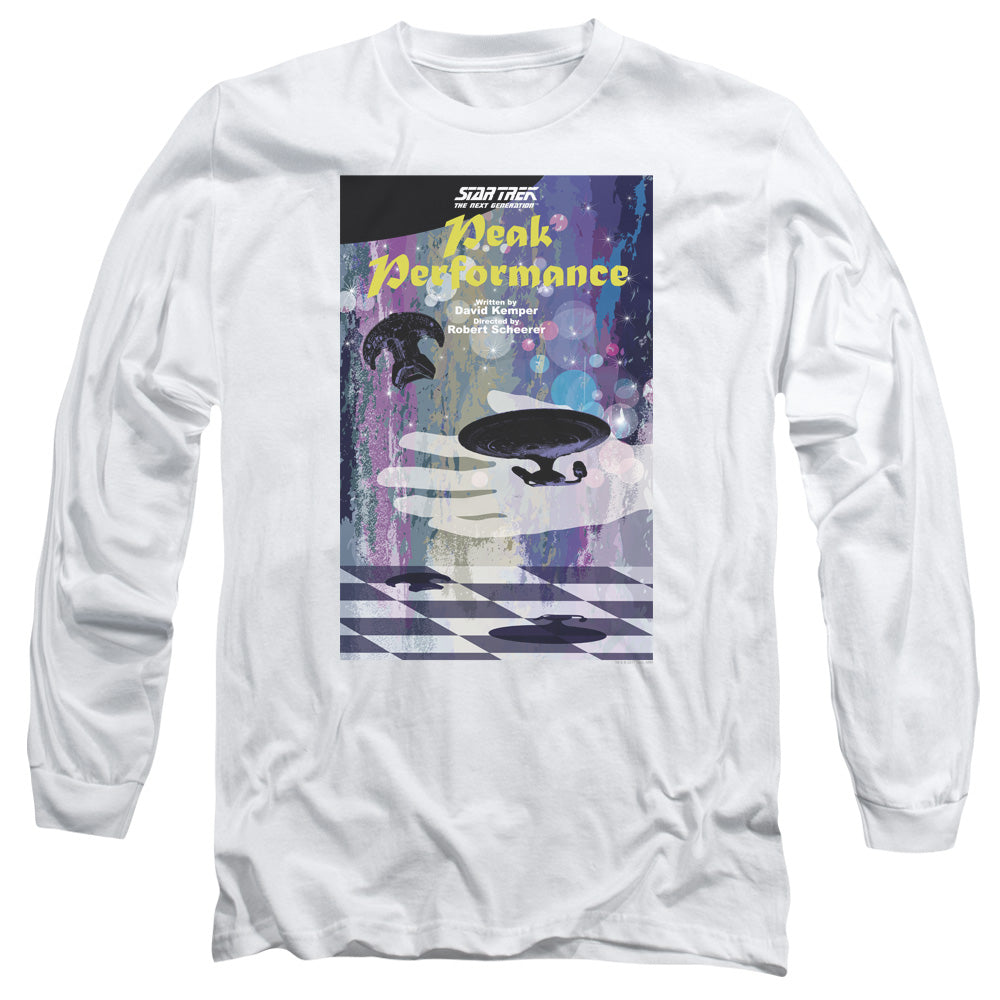 Star Trek Tng Season 2 Episode 21 Mens Long Sleeve Shirt White Officially Licensed Officially Licensed