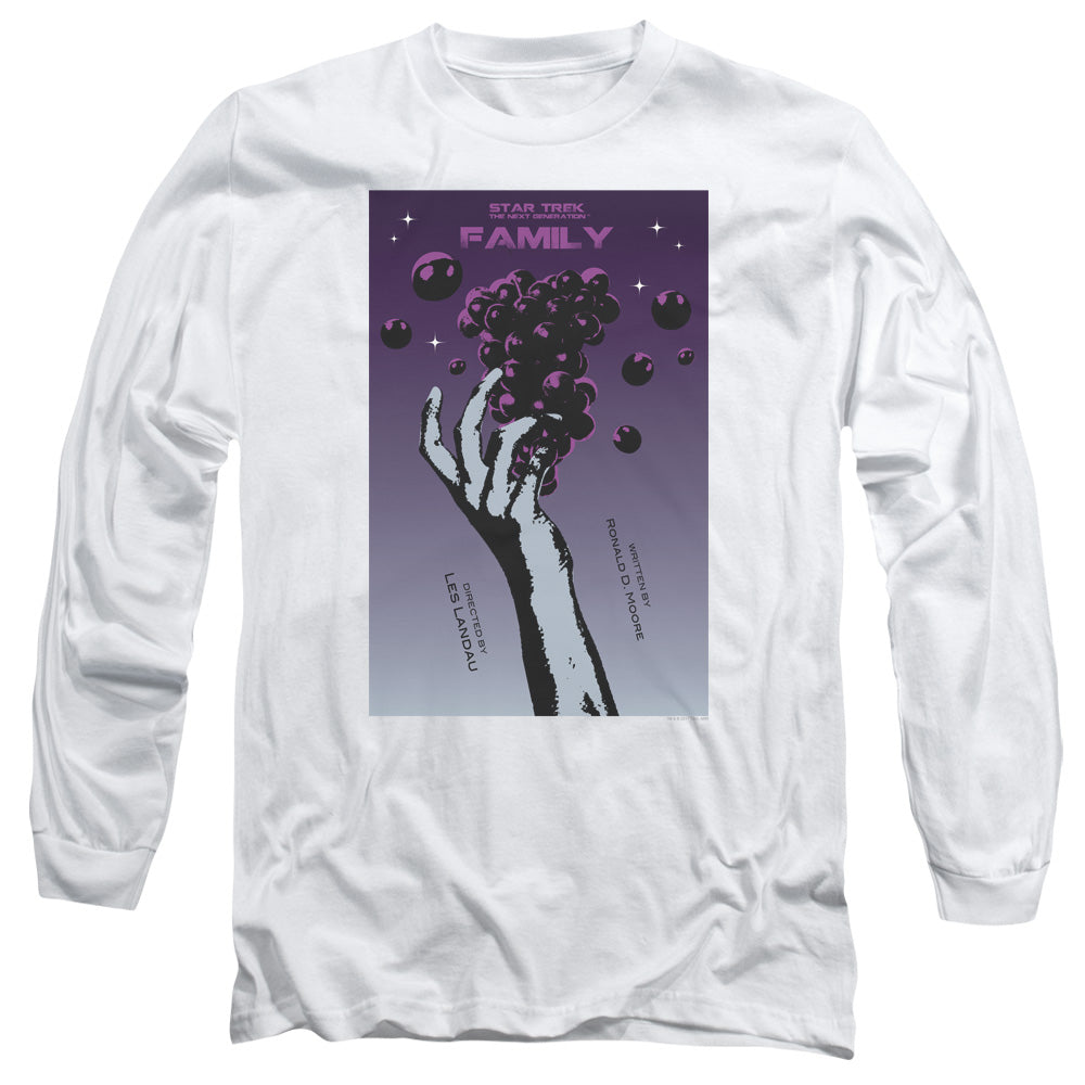 Star Trek Tng Season 4 Episode 2 Mens Long Sleeve Shirt White Officially Licensed Officially Licensed