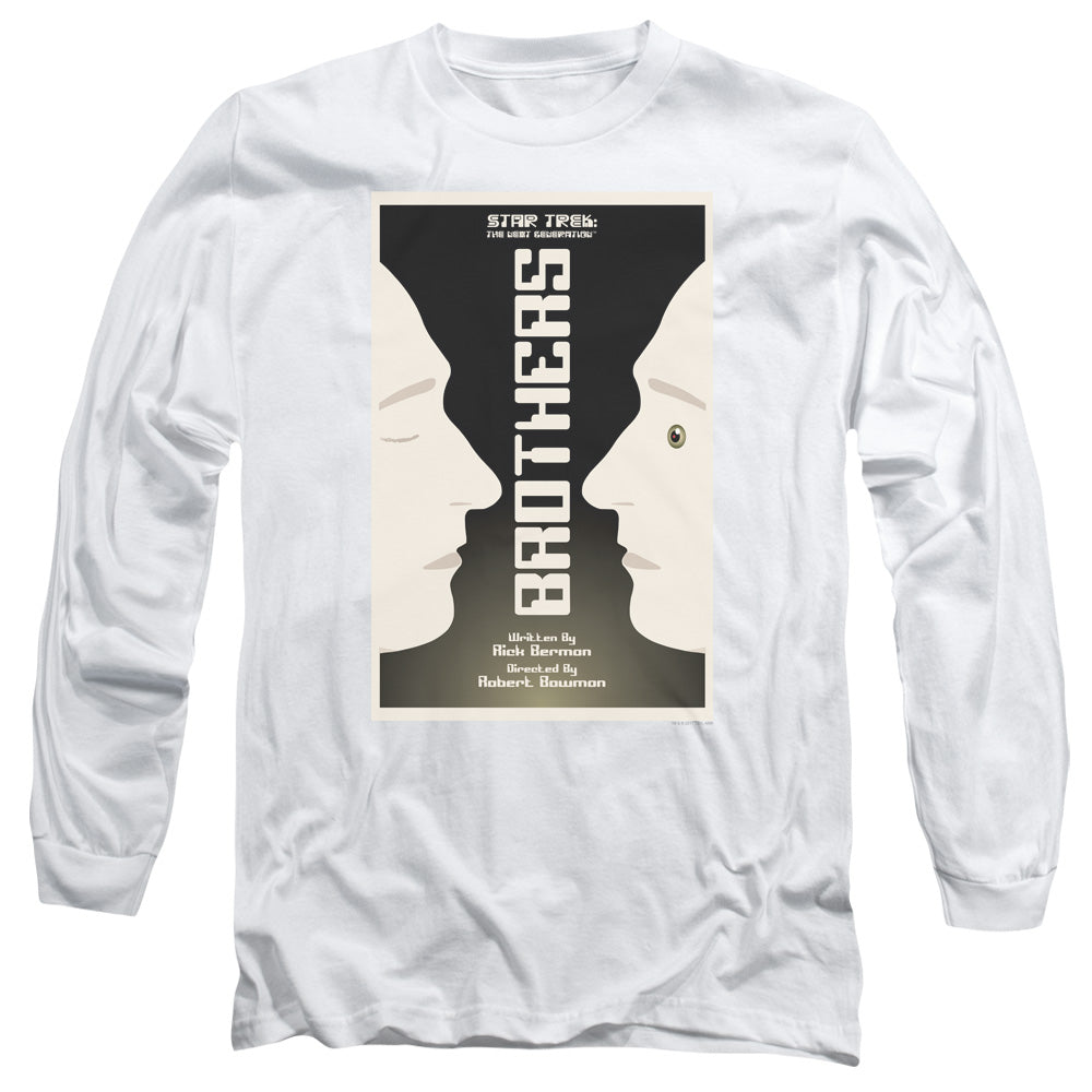 Star Trek Tng Season 4 Episode 3 Mens Long Sleeve Shirt White Officially Licensed Officially Licensed
