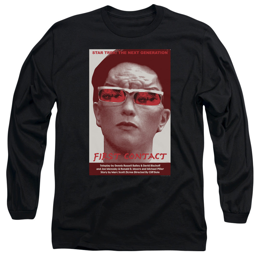 Star Trek Tng Season 4 Episode 15 Mens Long Sleeve Shirt Black Officially Licensed Officially Licensed