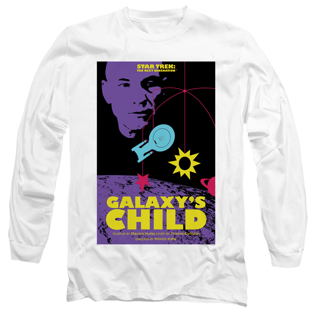 Star Trek Tng Season 4 Episode 16 Mens Long Sleeve Shirt White Officially Licensed Officially Licensed