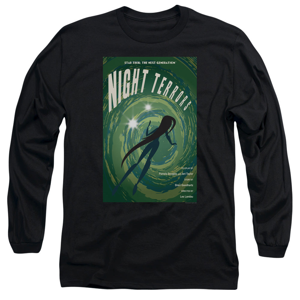 Star Trek Tng Season 4 Episode 17 Mens Long Sleeve Shirt Black Officially Licensed Officially Licensed