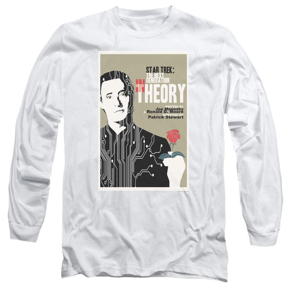 Star Trek Tng Season 4 Episode 25 Mens Long Sleeve Shirt White Officially Licensed Officially Licensed