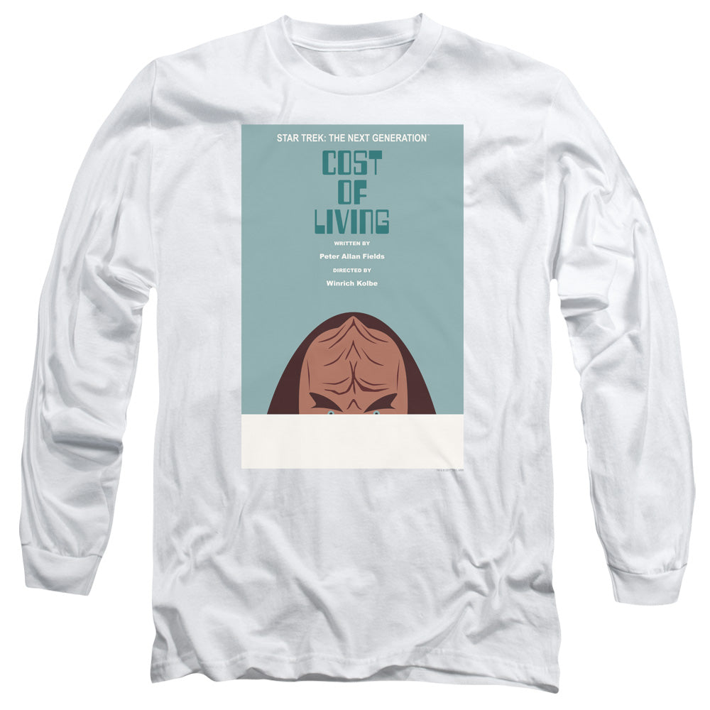 Star Trek Tng Season 5 Episode 20 Mens Long Sleeve Shirt White Officially Licensed Officially Licensed