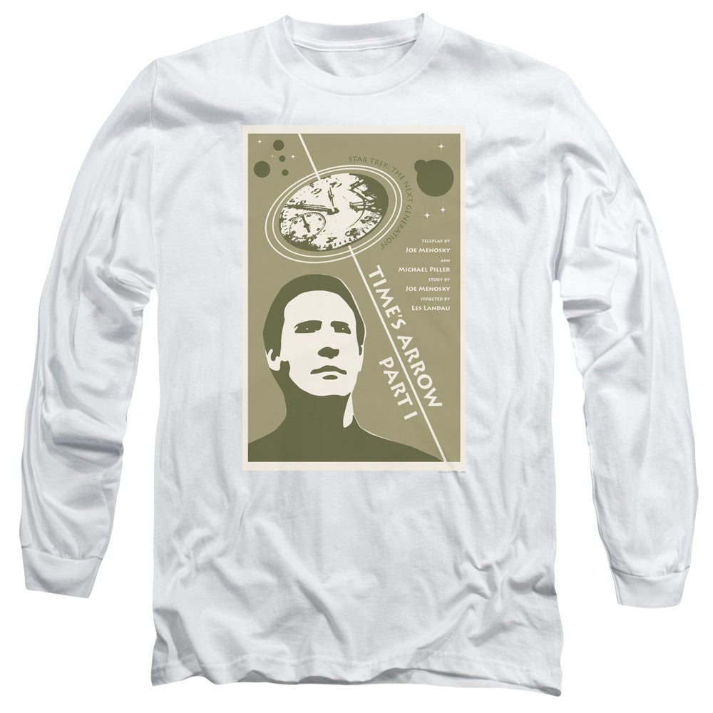 Star Trek Tng Season 5 Episode 26 Mens Long Sleeve Shirt White Officially Licensed Officially Licensed