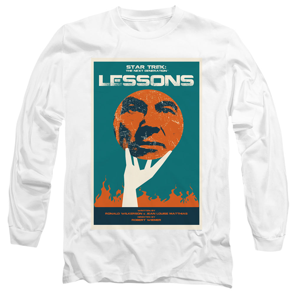 Star Trek Tng Season 6 Episode 19 Mens Long Sleeve Shirt White Officially Licensed Officially Licensed
