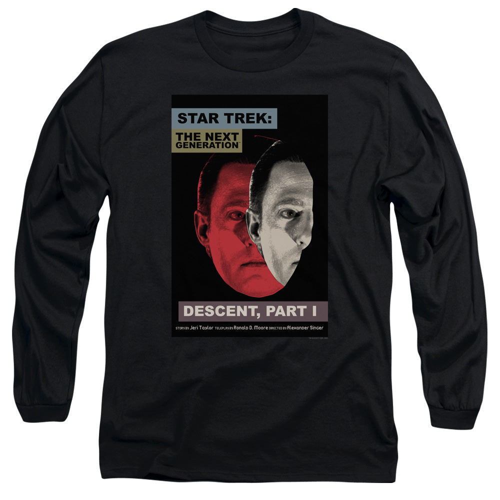 Star Trek Tng Season 6 Episode 26 Mens Long Sleeve Shirt Black Officially Licensed Officially Licensed