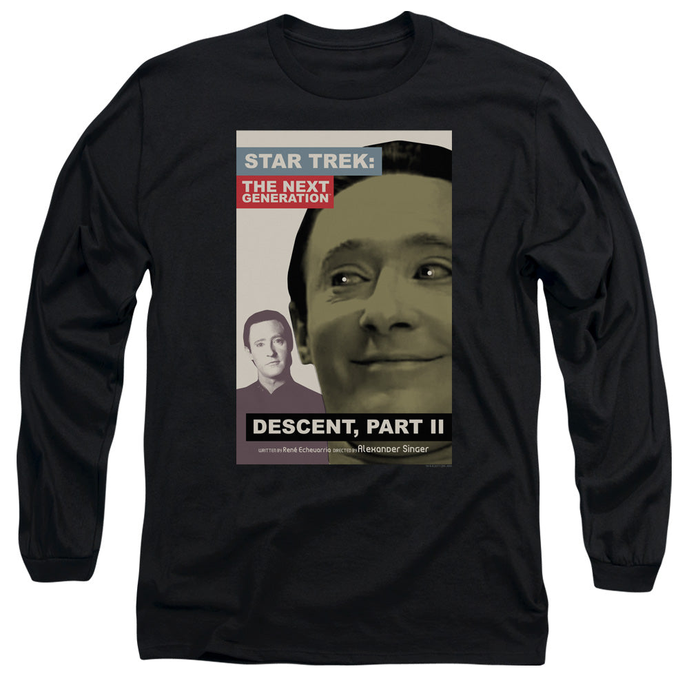 Star Trek Tng Season 7 Episode 1 Mens Long Sleeve Shirt Black Officially Licensed Officially Licensed