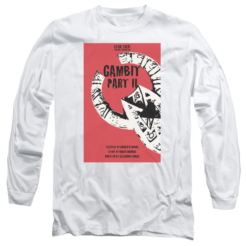 Star Trek Tng Season 7 Episode 5 Mens Long Sleeve Shirt White Officially Licensed Officially Licensed