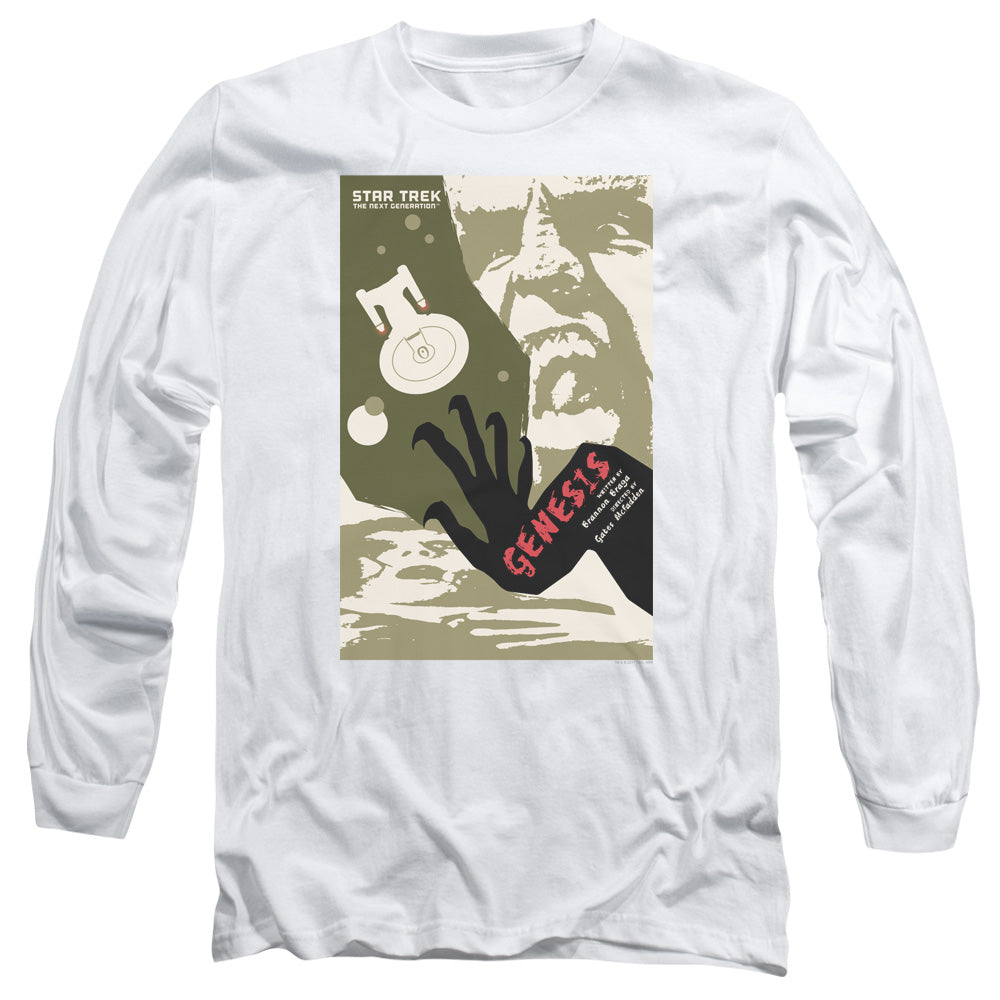 Star Trek Tng Season 7 Episode 19 Mens Long Sleeve Shirt White Officially Licensed Officially Licensed