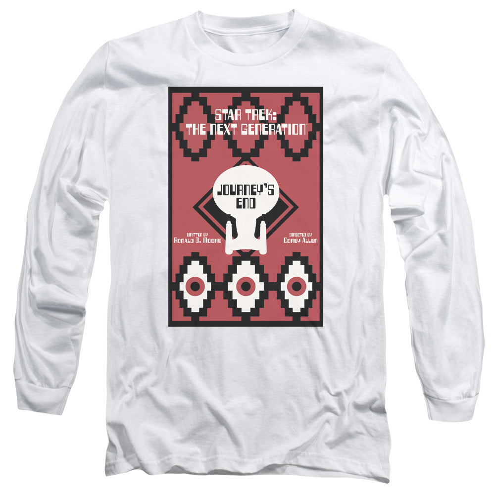 Star Trek Tng Season 7 Episode 20 Mens Long Sleeve Shirt White Officially Licensed Officially Licensed