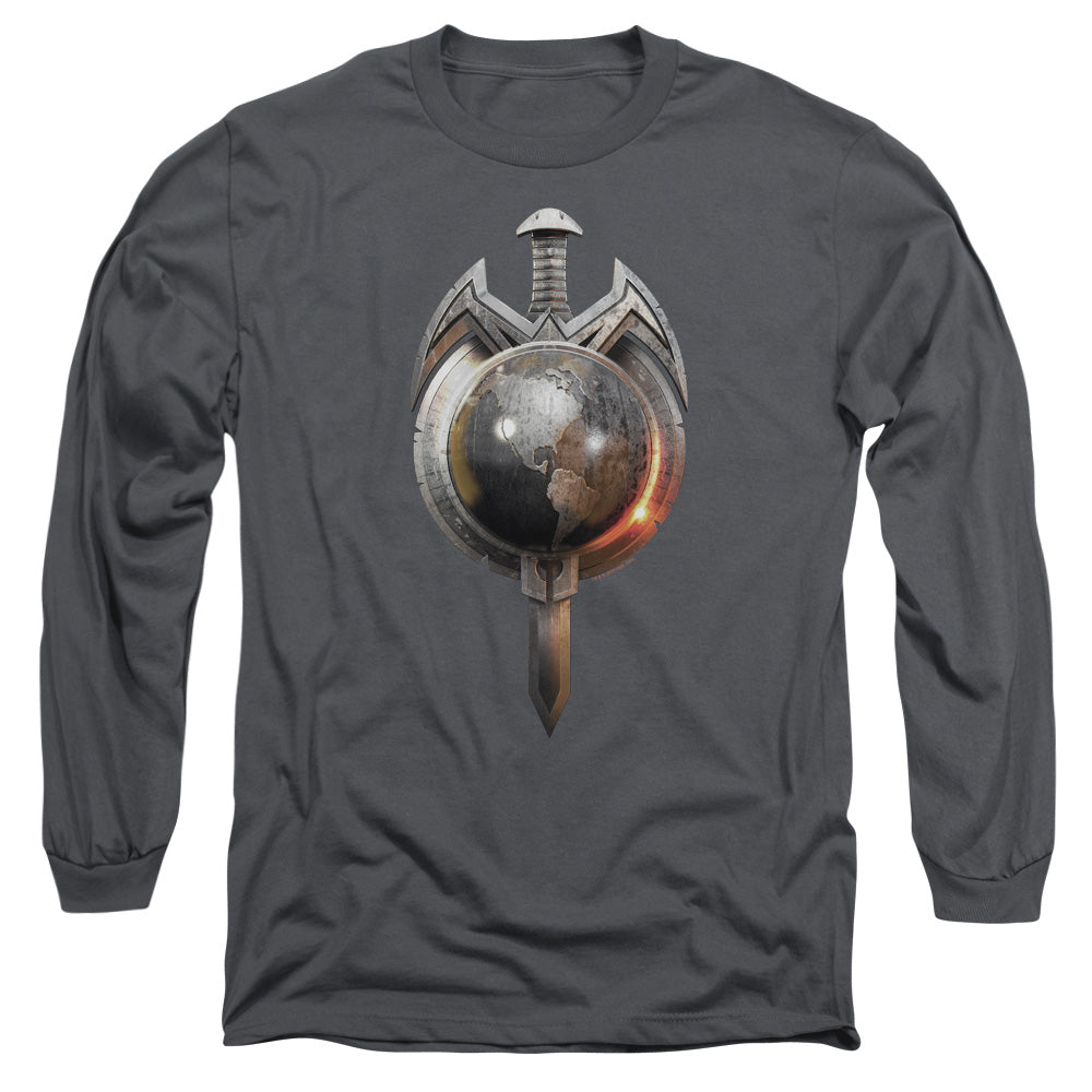 Star Trek Terran Empire Mens Long Sleeve Shirt Charcoal Officially Licensed Officially Licensed