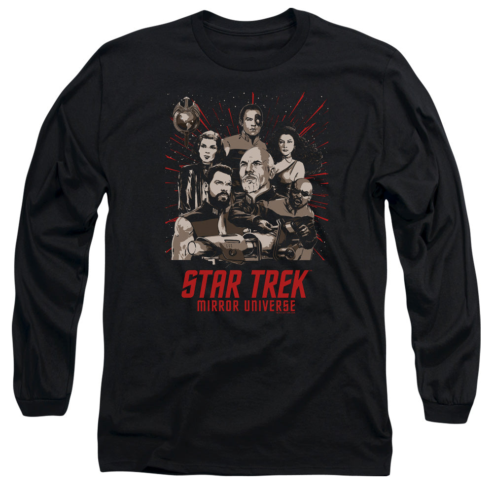 Star Trek Poster Mens Long Sleeve Shirt Black Officially Licensed Officially Licensed