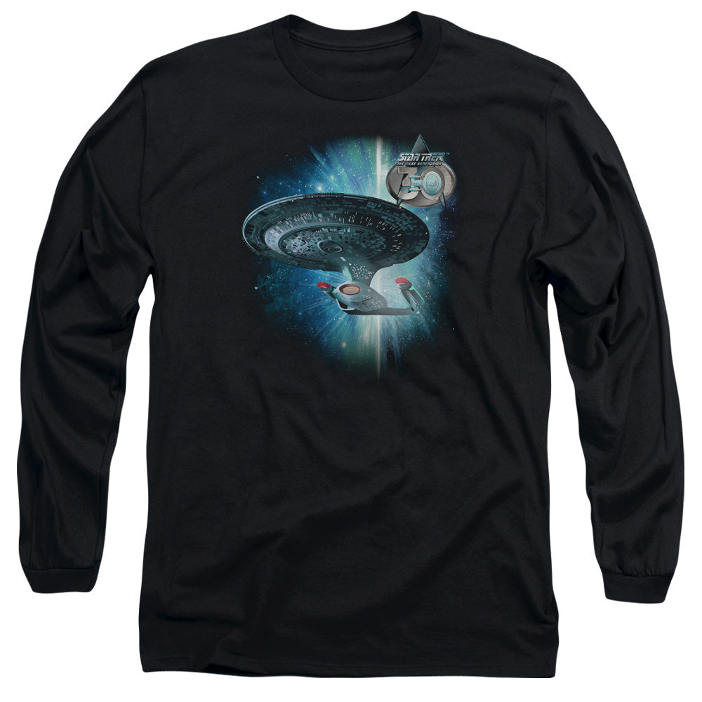 Star Trek Ship 30 Mens Long Sleeve Shirt Black Officially Licensed Officially Licensed