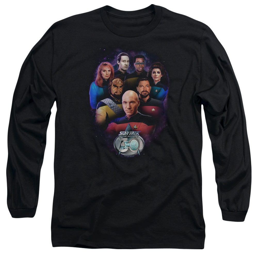 Star Trek Crew 30 Mens Long Sleeve Shirt Black Officially Licensed Officially Licensed