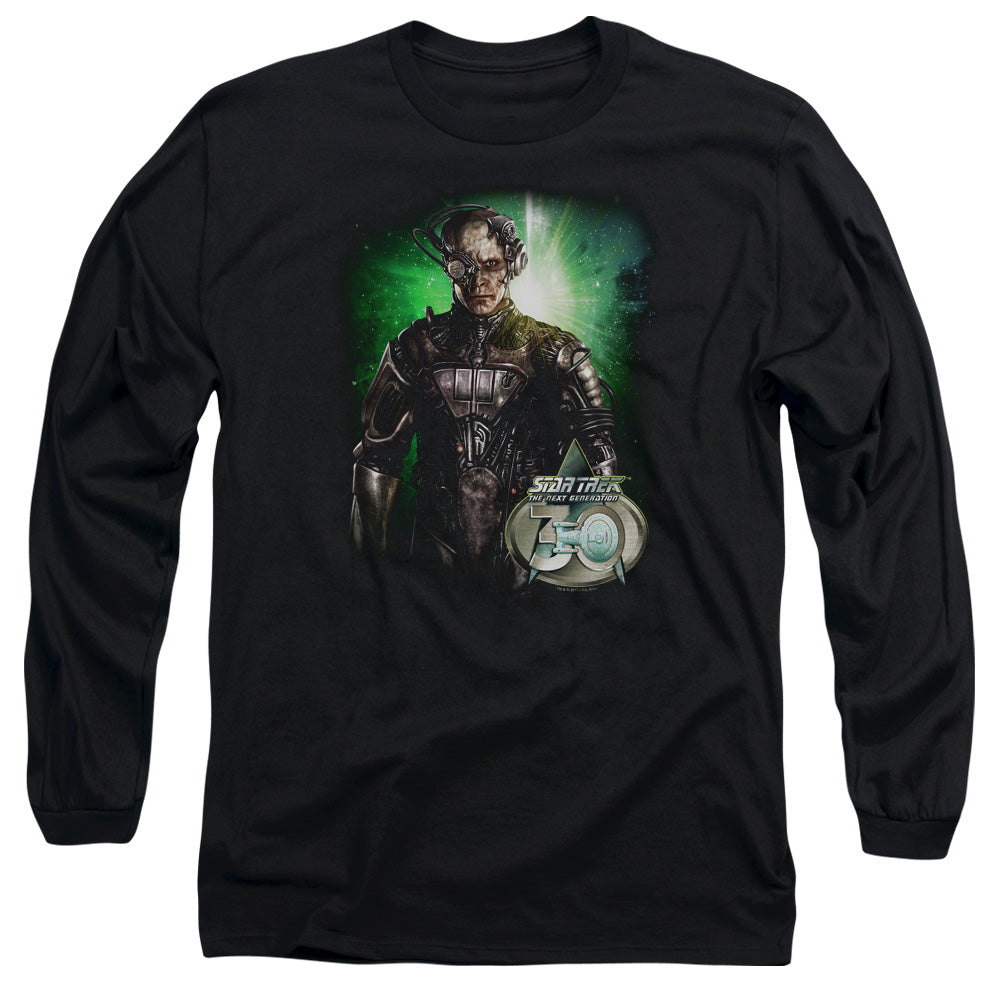 Star Trek Borg 30 Mens Long Sleeve Shirt Black Officially Licensed Officially Licensed